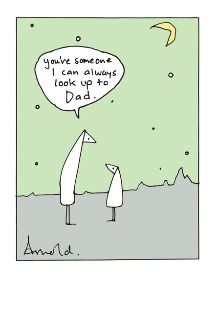 Image of You're Someone I can Always Look Up To Dad Father's Day Card