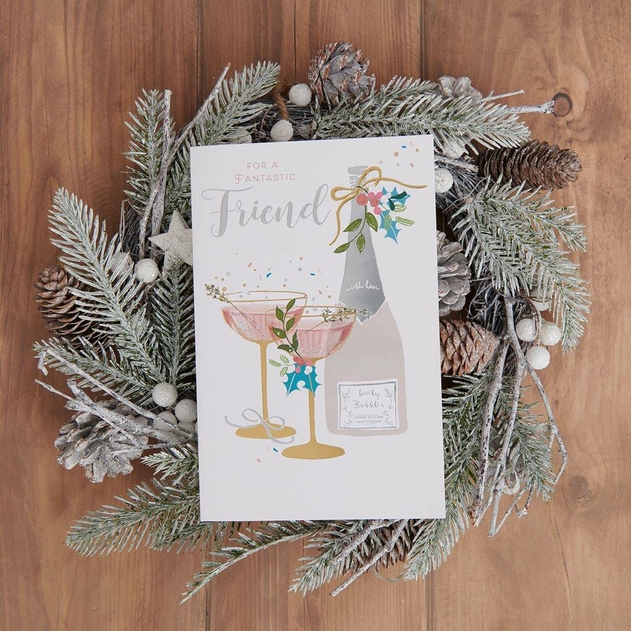 Image of UK Greetings Carlton Friend Christmas Card