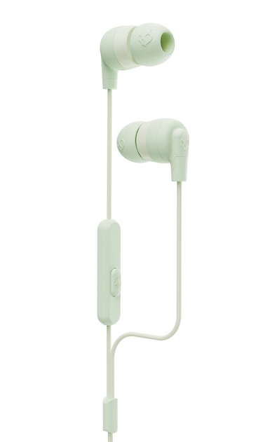 Image of Skullcandy Ink'd+ Earbuds with Microphone Wired Sage Green In-Ear Headphones