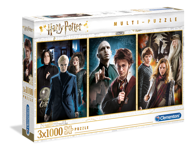 Image of Clementoni Harry Potter 3 x 1000 piece Jigsaw