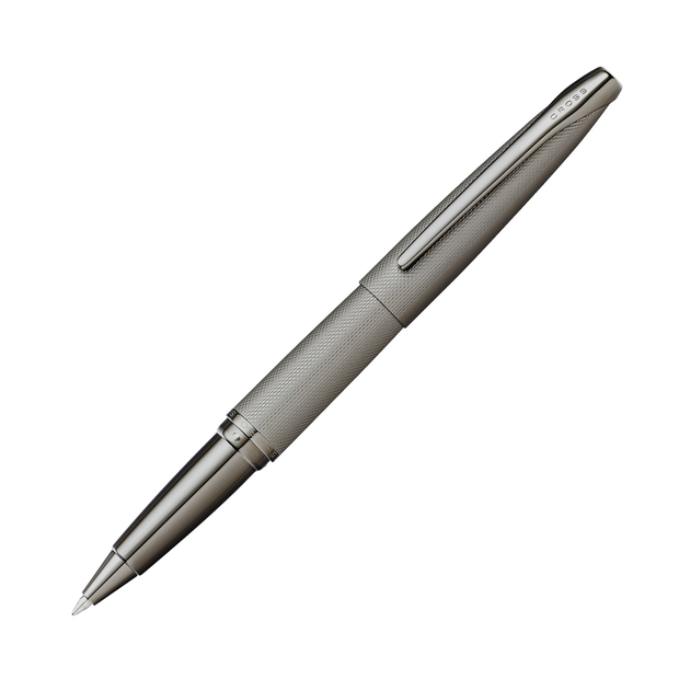 Cross ATX Titanium Grey Rollerball Pen With Polished Titanium Grey PVD Appointments