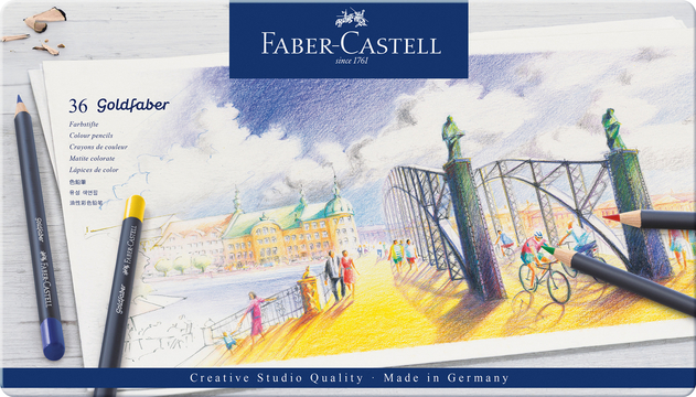 Faber-Castell Creative Studio Goldfaber Colouring Pencils (Pack of 36)