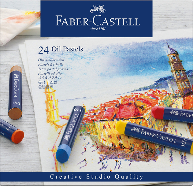 Faber-Castell Creative Studio Oil Pastels (Pack of 24)