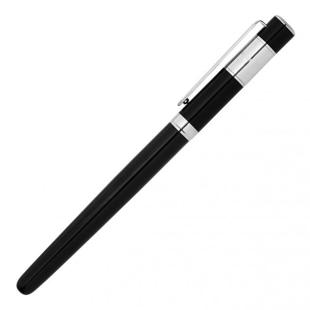 HUGO BOSS Classic Black and Chrome Fountain Pen