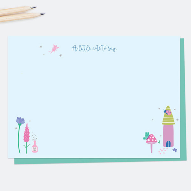 Image of Dotty About Paper Fairy Garden A Little Note To Say Note Cards (Pack of 10)