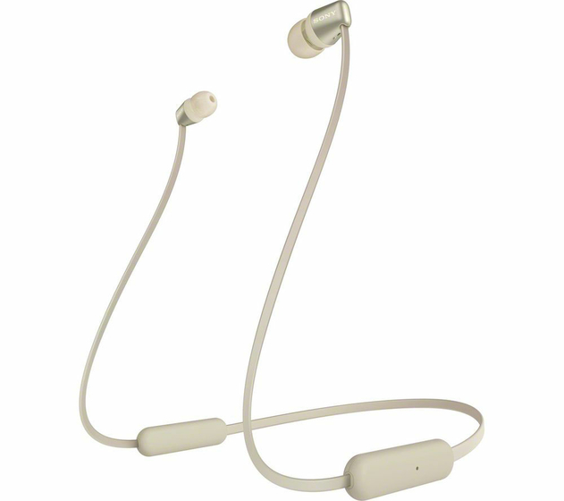 Sony WI-C310 Bluetooth Wireless In-Ear Headphones with Mic/Remote, Gold