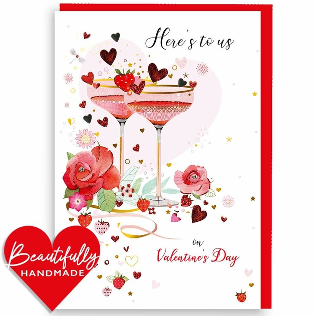 Image of Secondnature Champagne Boats Valentine's Day Card