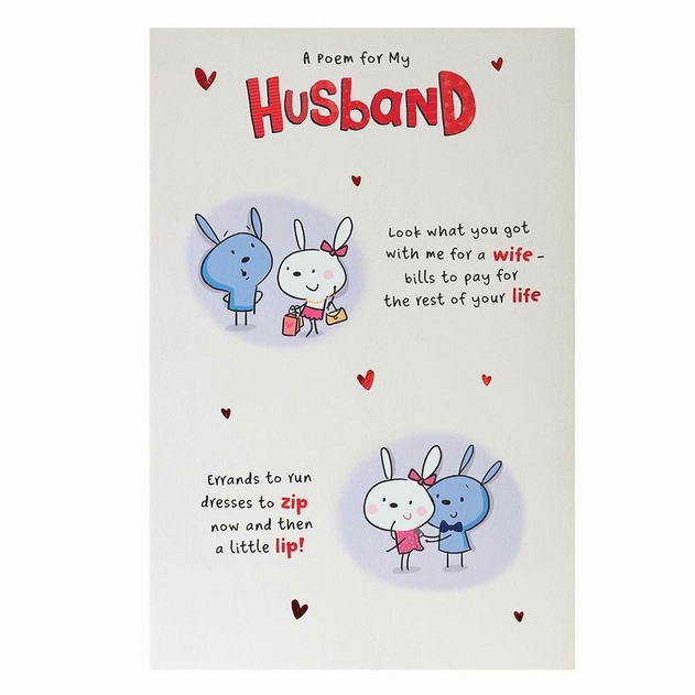Image of UK Greetings Husband Valentine's Day Card