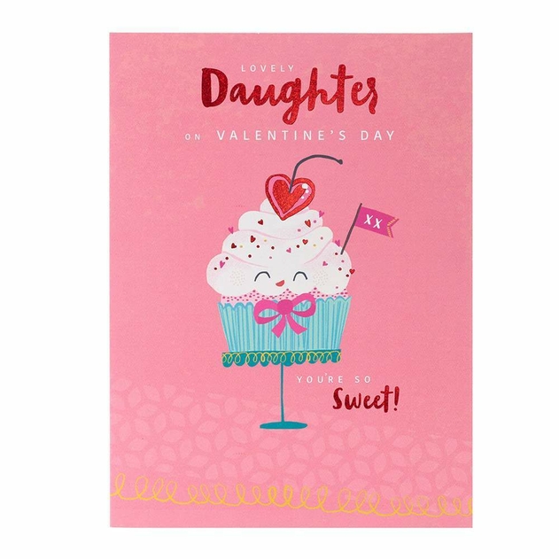 Image of UK Greetings Daughter Valentine's Day Card