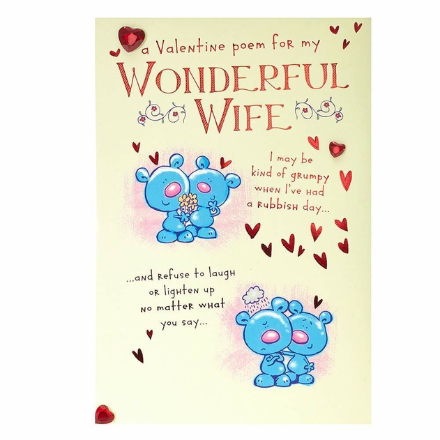 Image of UK Greetings Wife Valentine's Day Card