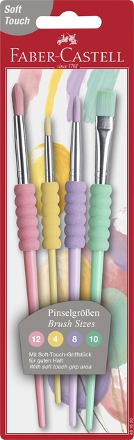 Faber-Castell Soft Touch Brushes (Pack of 4)