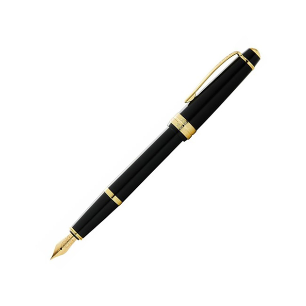 Cross Bailey Light Black Resin with Gold Tone Appointments Fountain Pen