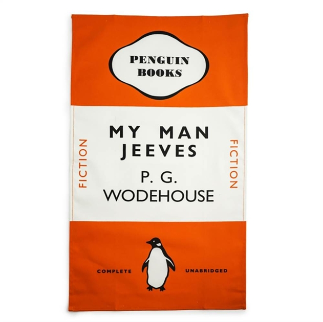 Image of My Man Jeeves Tea Towel Orange (Penguin Books Merchandise)