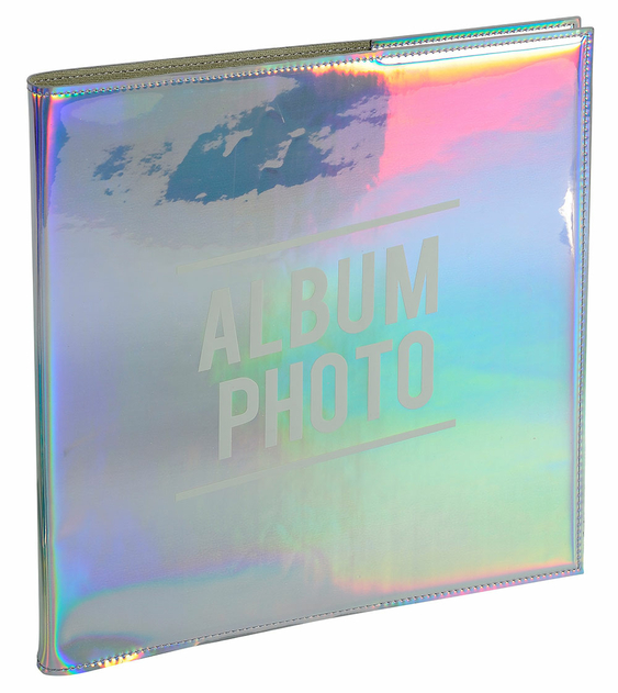 Image of Exacompta Glossy Holographic Photo Album 30 Black Pages