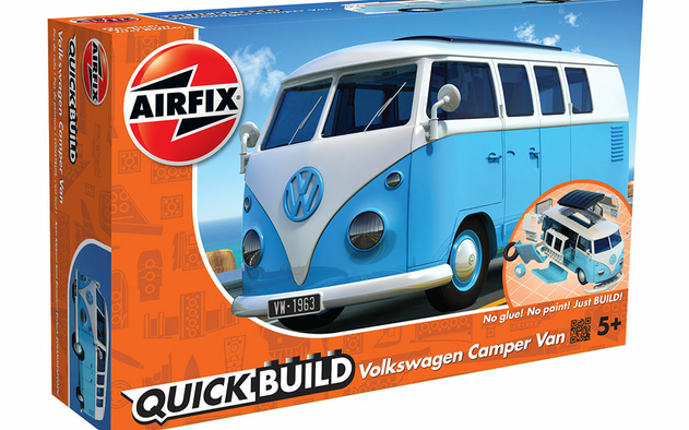Image of Airfix QUICKBUILD VW Blue Camper Van