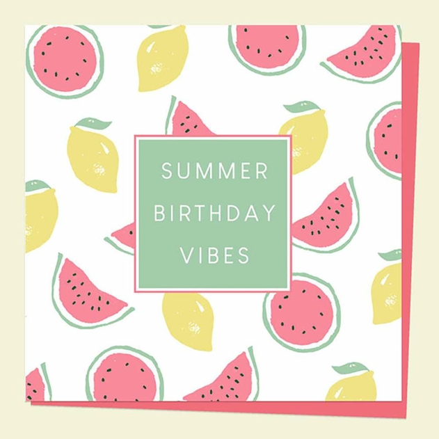 Image of Dotty About Paper Summer Birthday Vibes Birthday Card