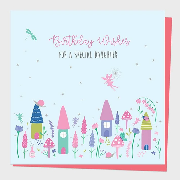 Image of Dotty About Paper Fairy Garden Daughter Birthday Card