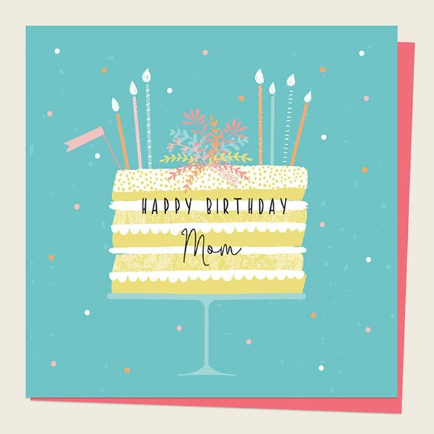 Image of Dotty About Paper Cake Stand Mom Birthday Card