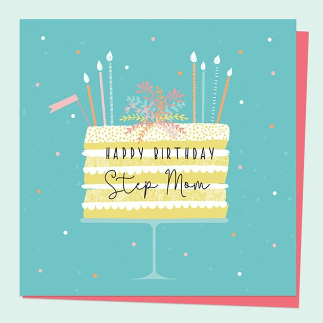 Image of Dotty About Paper Cake Stand Step Mom Birthday Card
