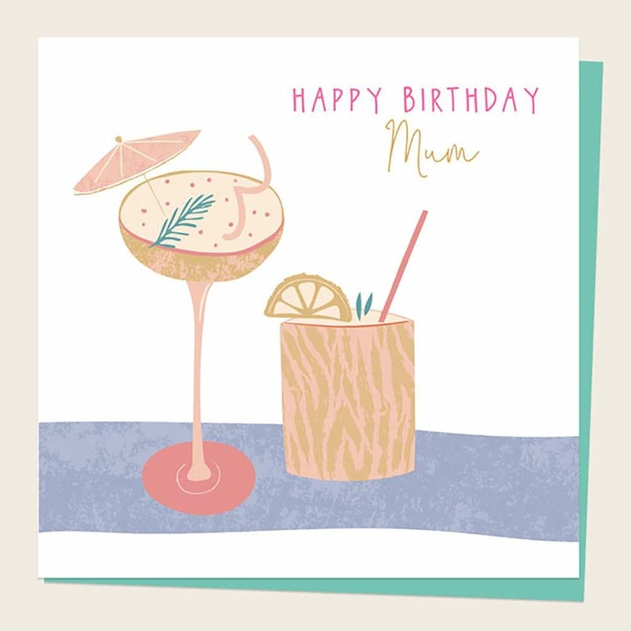 Image of Dotty About Paper Cocktails Mum Birthday Card