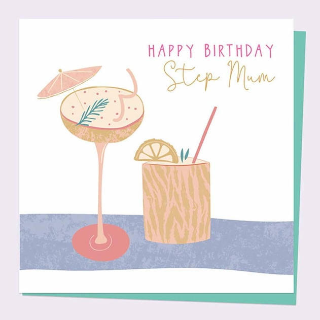 Image of Dotty About Paper Cocktails Step Mum Birthday Card