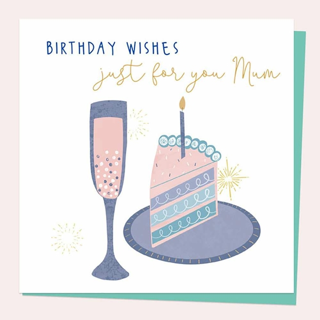 Image of Dotty About Paper Prosecco & Cake Mum Birthday Card
