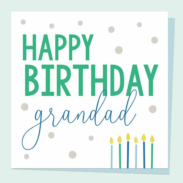 Image of Dotty About Paper Happy Birthday Candles Grandad Birthday Card