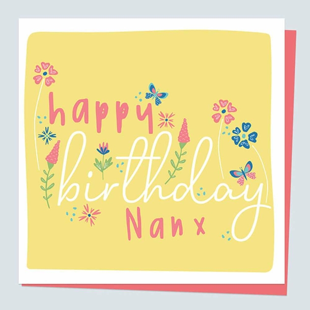 Image of Dotty About Paper Ditsy Brights Blooms Nan Birthday Card