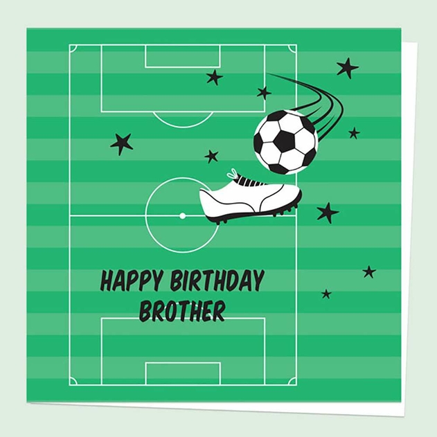 Image of Dotty About Paper Football Crazy Brother Birthday Card