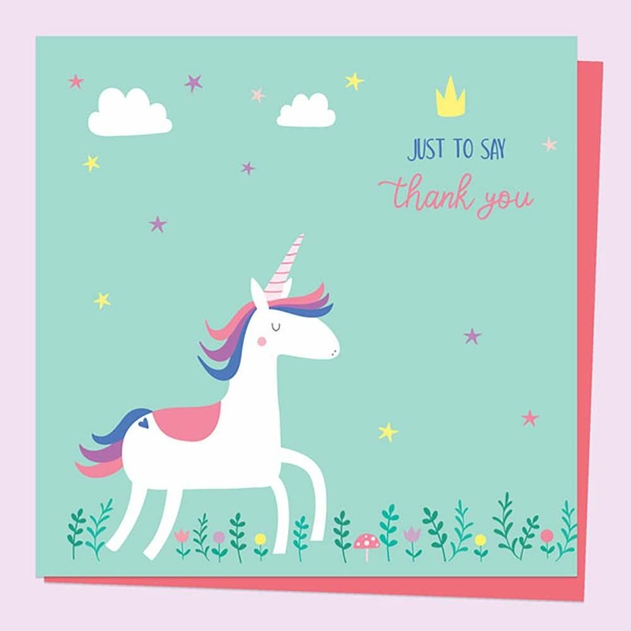 Image of Dotty About Paper Unicorn Magic Thank You Card