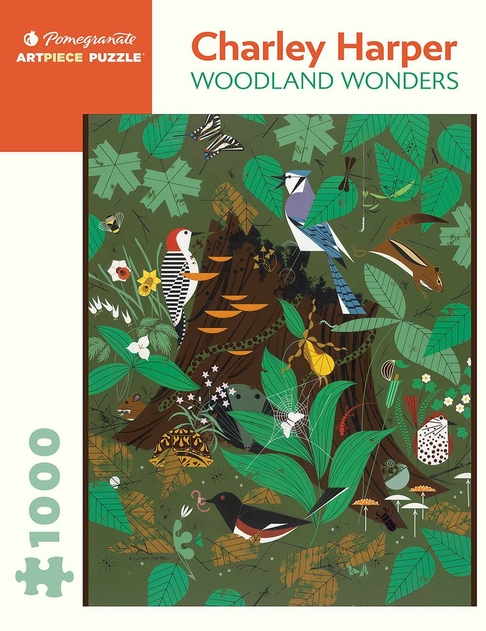 Image of Pomegranate Charley Harper Woodland Wonders 1000 Piece Jigsaw Puzzle