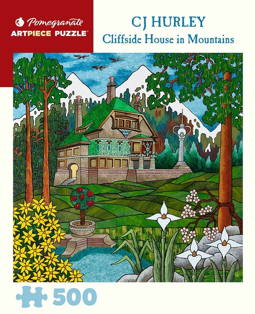 Image of Pomegranate CJ Hurley: Cliffside House 500 Piece Jigsaw Puzzle