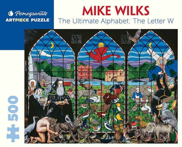 Image of Pomegranate Mike Wilks The Ultimate Alphabet The Letter W 500 Piece Jigsaw Puzzle