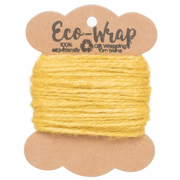 Image of Eco-Wrap Mustard Yellow Jute Twine 10m