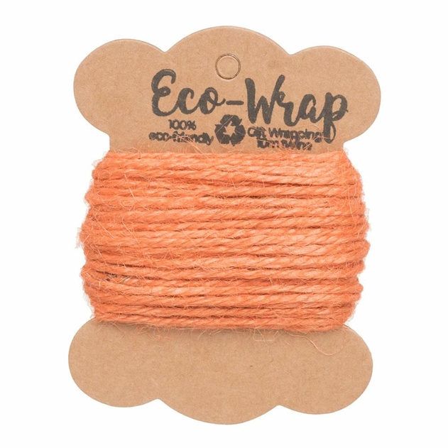 Image of Eco-Wrap Pumpkin Orange Jute Twine 10m