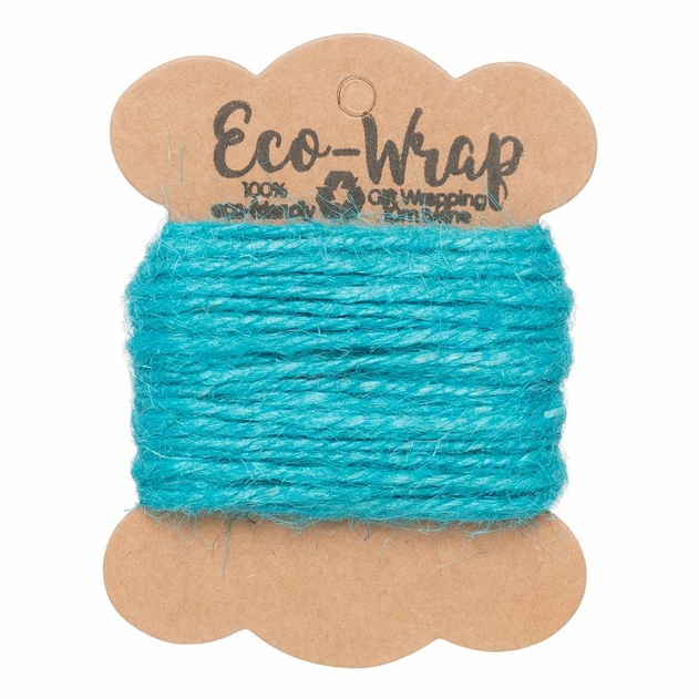 Image of Eco-Wrap Turquoise Jute Twine 10m