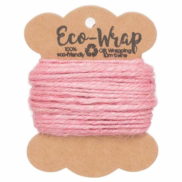 Image of Eco-Wrap Pink Jute Twine 10m