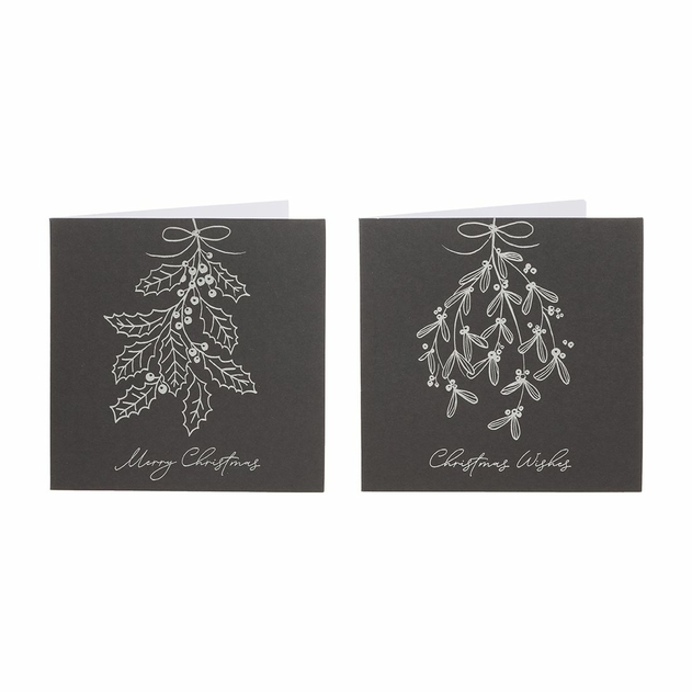 Image of WHSmith Recyclable Contemporary Foliage Christmas Cards (Pack of 12)
