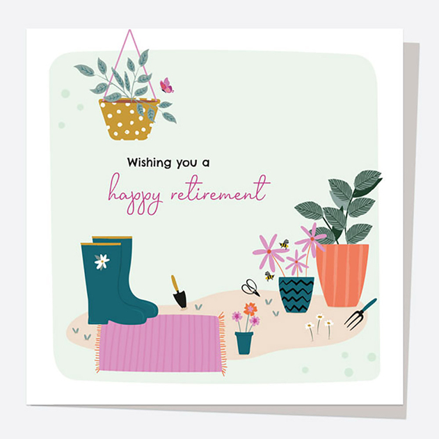 Image of Dotty About Paper Pretty Wildflowers Retirement Card