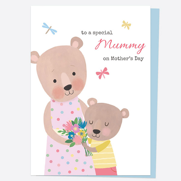 Image of Dotty About Paper Dotty Bear Hug Mummy Mother's Day Card