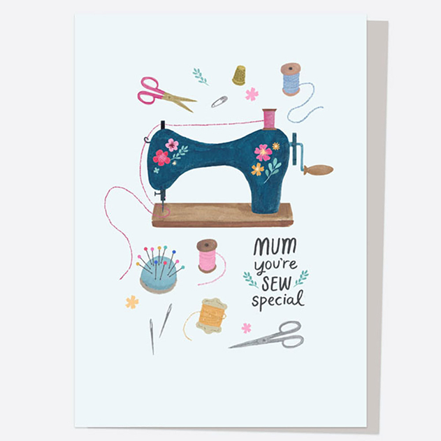 Image of Dotty About Paper Sewing Machine Mum You're So Special Mother's Day Card