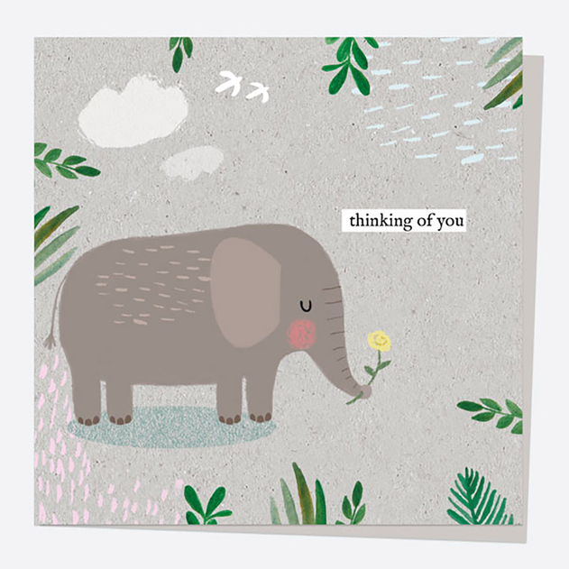 Image of Dotty About Paper Wild At Heart Elephant Thinking Of You Card