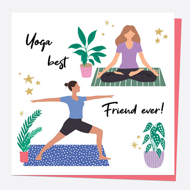 Image of Dotty About Paper Yoga Yoga Best Friend Ever Card