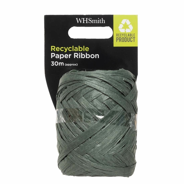 Image of WHSmith 30m Green Paper Twine Reels