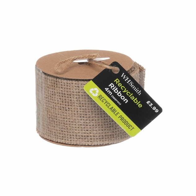 Image of WHSmith 4M Hessian Wide Ribbon