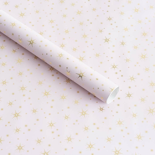 Image of WHSmith 3M Star Burst Christmas Wrapping Paper