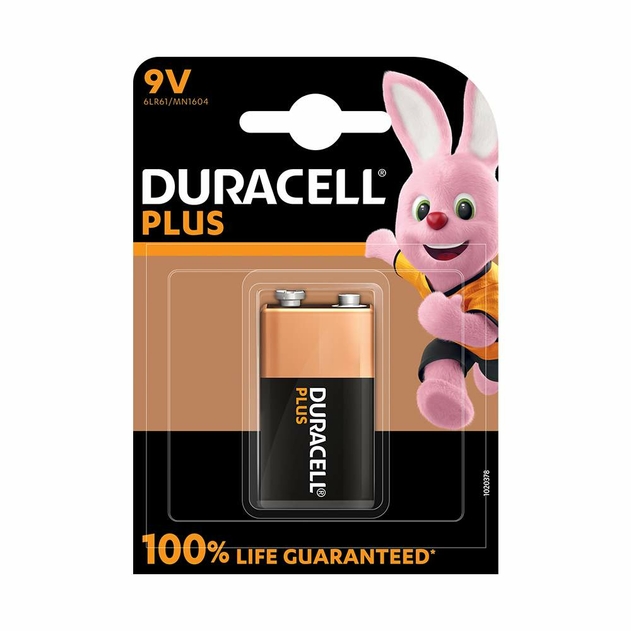 Image of Duracell Plus 100% 9V (Pack of 1)
