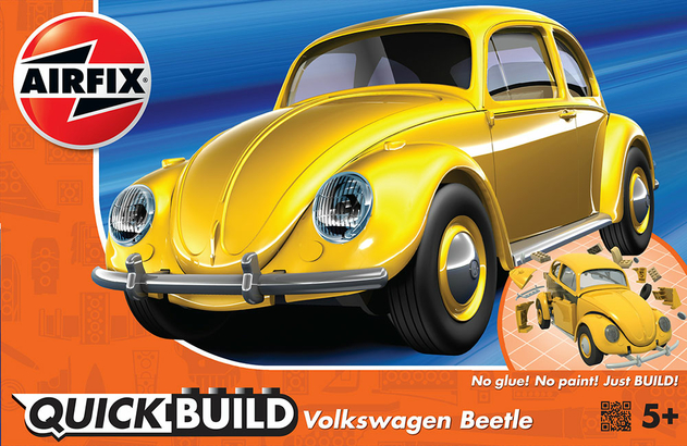 Image of Airfix QUICKBUILD VW Beetle - Yellow