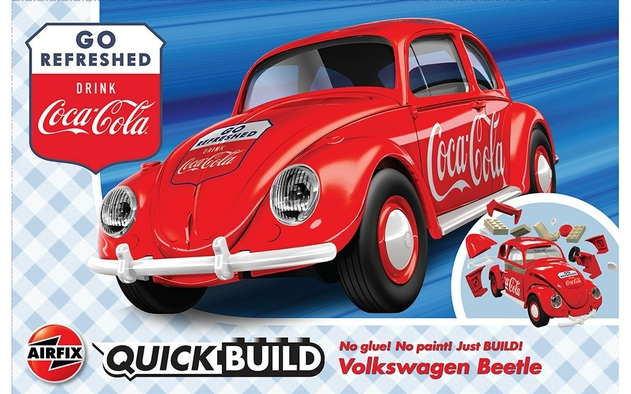 Image of Airfix QUICKBUILD Coca Cola VW Beetle
