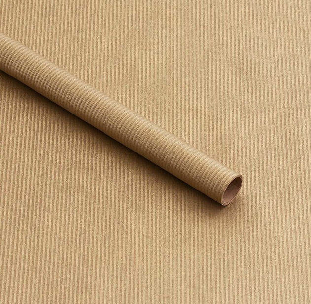 Image of Eco-Wrap Recycled and Recyclable Gold Wrapping Paper 4m